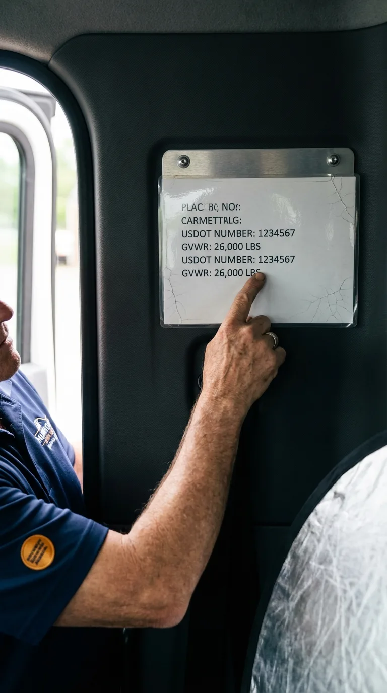 USDOT licensing placard verification in Little River
